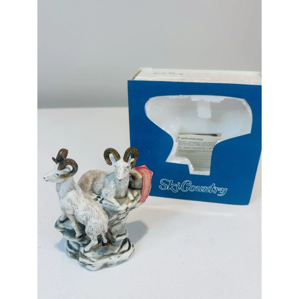 Ski Country Dall Sheep Bachelor Rams 1980 Grand Slam Series Decanter Empty